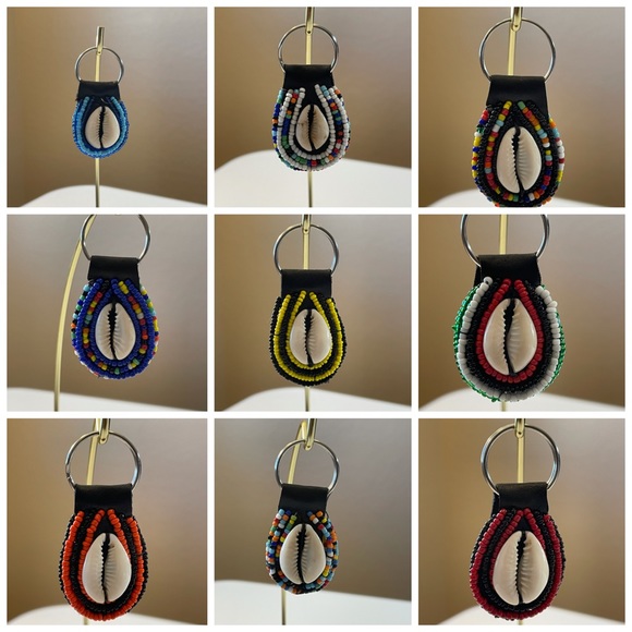African Maasai Beaded Key Chains - Picture 2 of 13